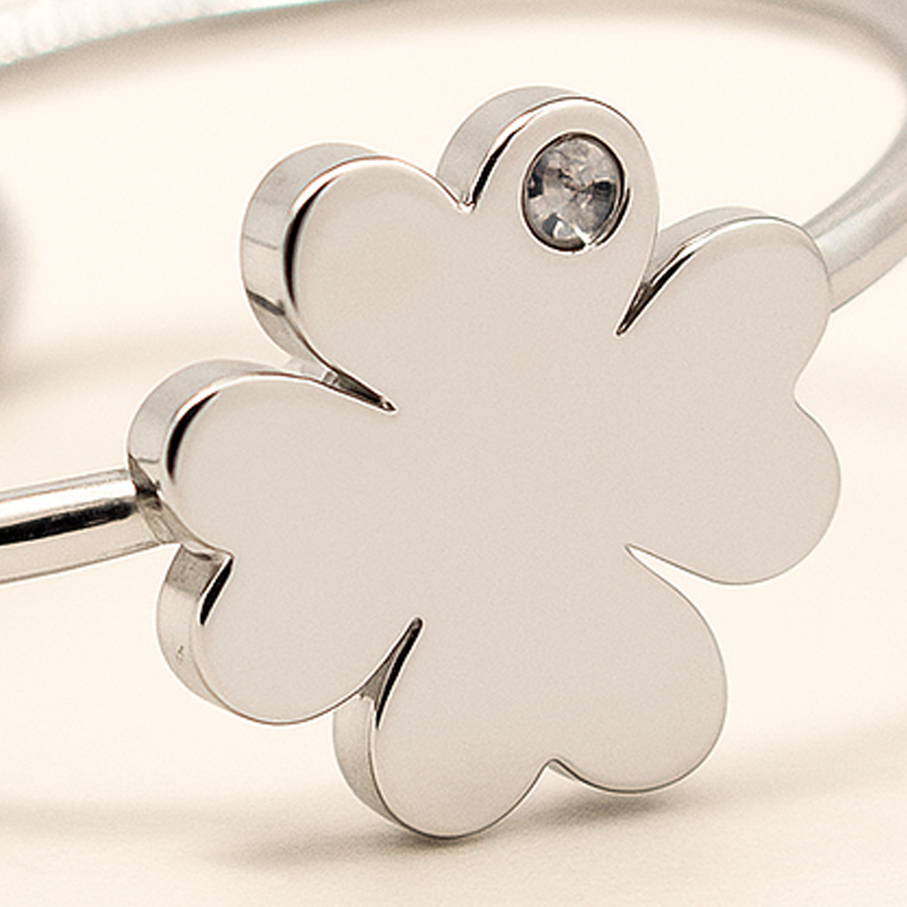 Creatrice di Sogni – Anello “Quadrifoglio” in Acciaio 316L regolabile, anallergico e non annerisce – Silver o Gold | In promozione