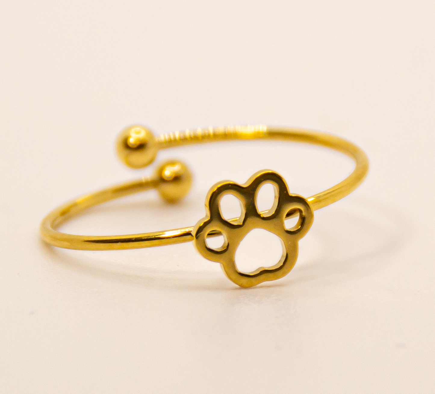 Creatrice di Sogni – Anello “Zampetta” in Acciaio 316L regolabile, anallergico e non annerisce – Gold o Silver | In promozione