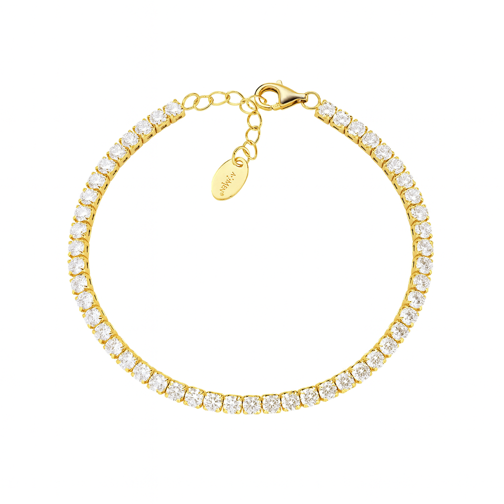 Creatrice di Sogni – Bracciale Tennis “Aurora” 3 mm in Acciaio 316L, anallergico e non annerisce – Silver o Gold | In promozione
