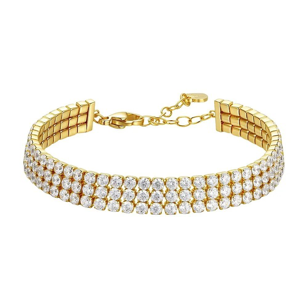 Creatrice di Sogni – Bracciale Tennis “Gioia” a tre file in Acciaio 316L, anallergico e non annerisce | In promozione