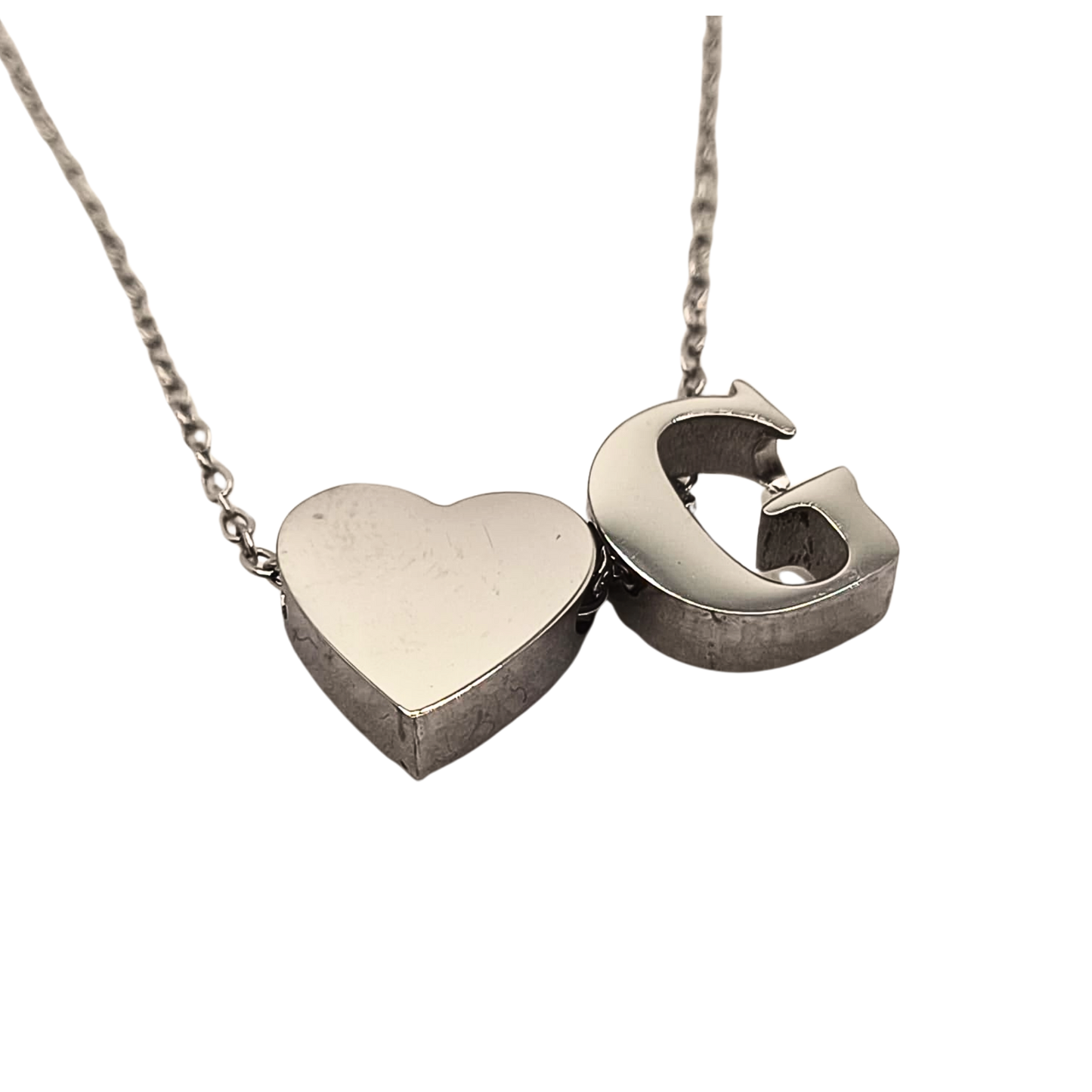 Collana con Doppio Ciondolo – Cuore e Lettere Personalizzate