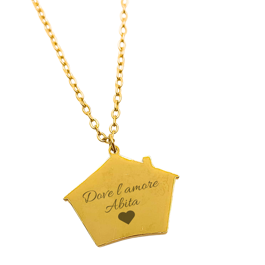 Collana Casa Personalizzabile – Simbolo di Famiglia e Calore