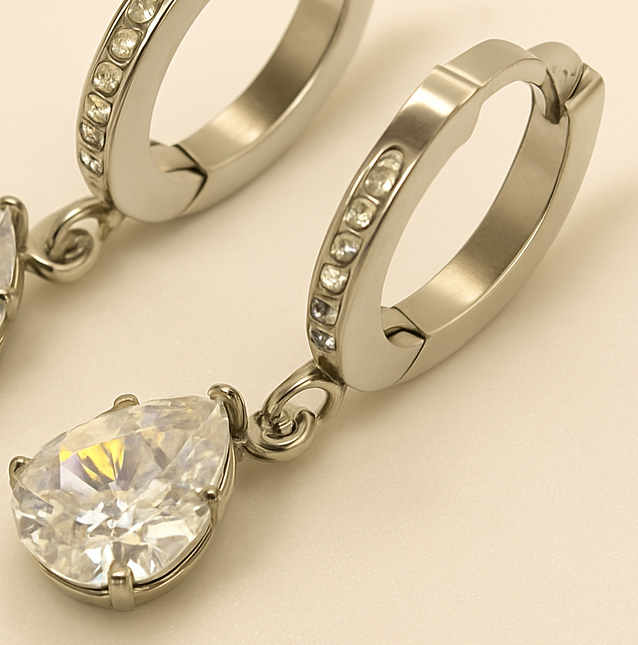 Creatrice di Sogni – Goccia di Stella – Orecchini Gold & Silver in Offerta