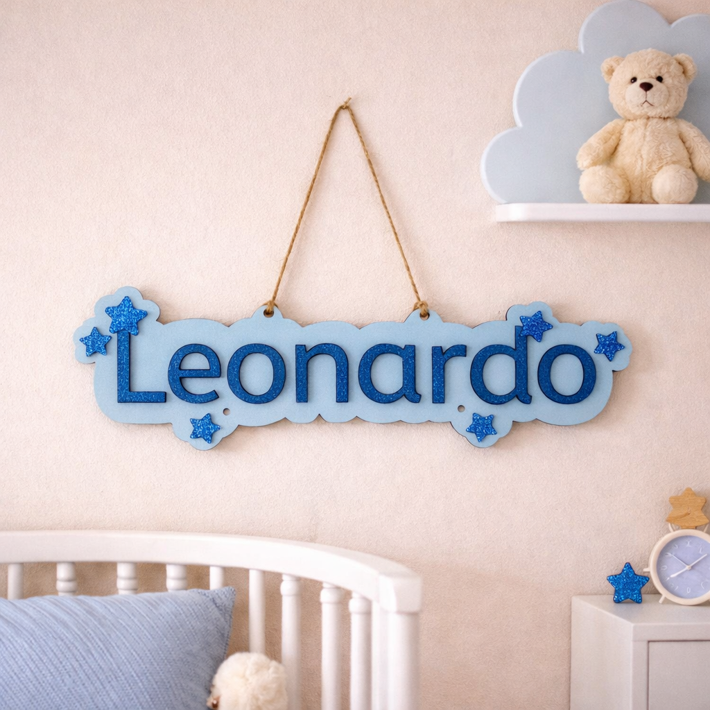 Nome Personalizzato Cameretta – Decorazione in Legno