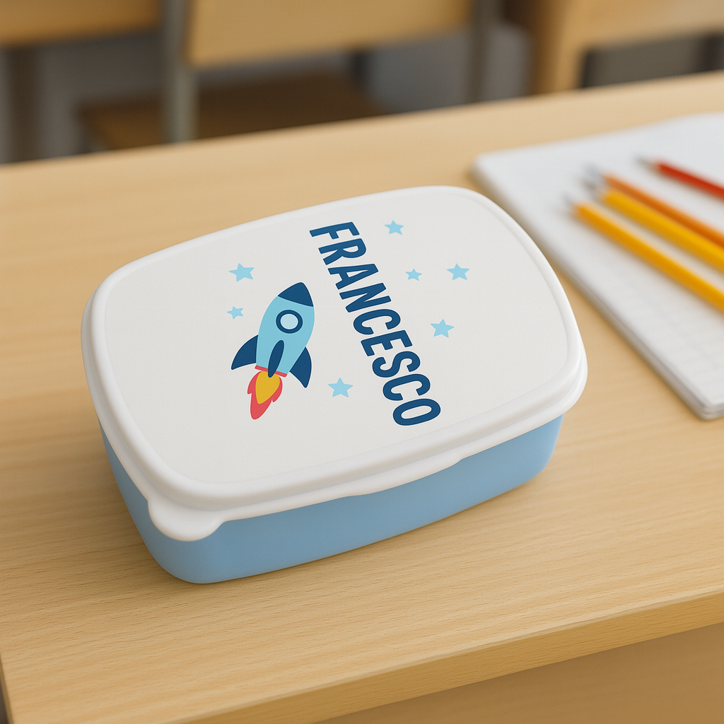 Porta Merenda Personalizzato con Foto e Nome – Il Compagno Perfetto per la Scuola