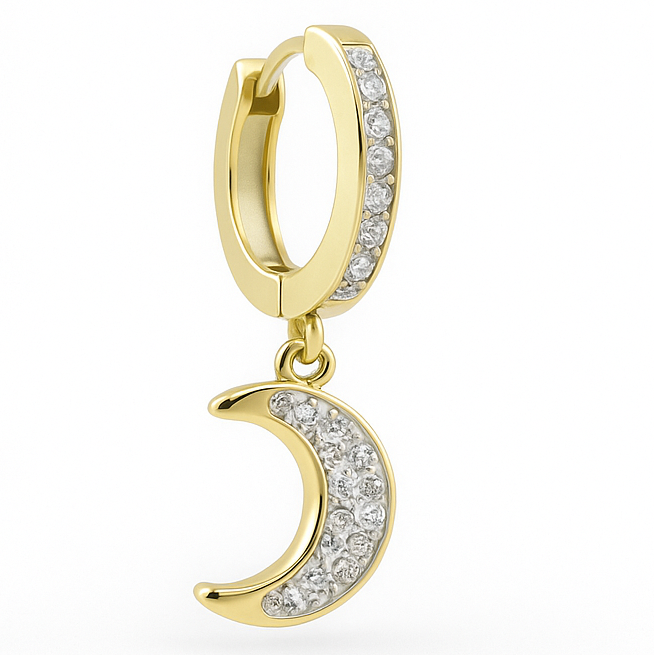 Creatrice di Sogni – Orecchini Luna Brillante – OFFERTA LIMITATA