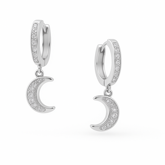 Creatrice di Sogni – Orecchini Luna Brillante – OFFERTA LIMITATA