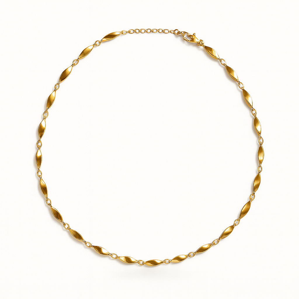 Collana Vento di Luce in Acciaio 316L, anallergica e non annerisce