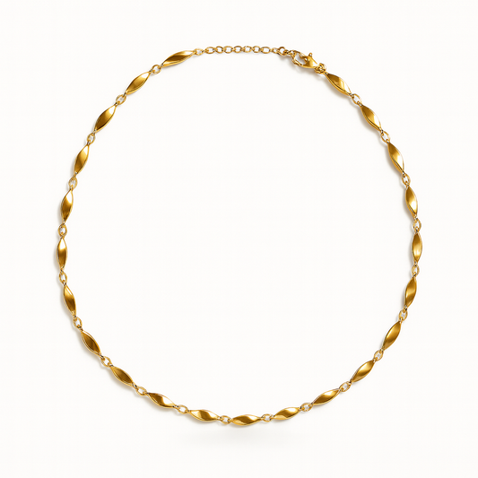 Collana Vento di Luce in Acciaio 316L, anallergica e non annerisce