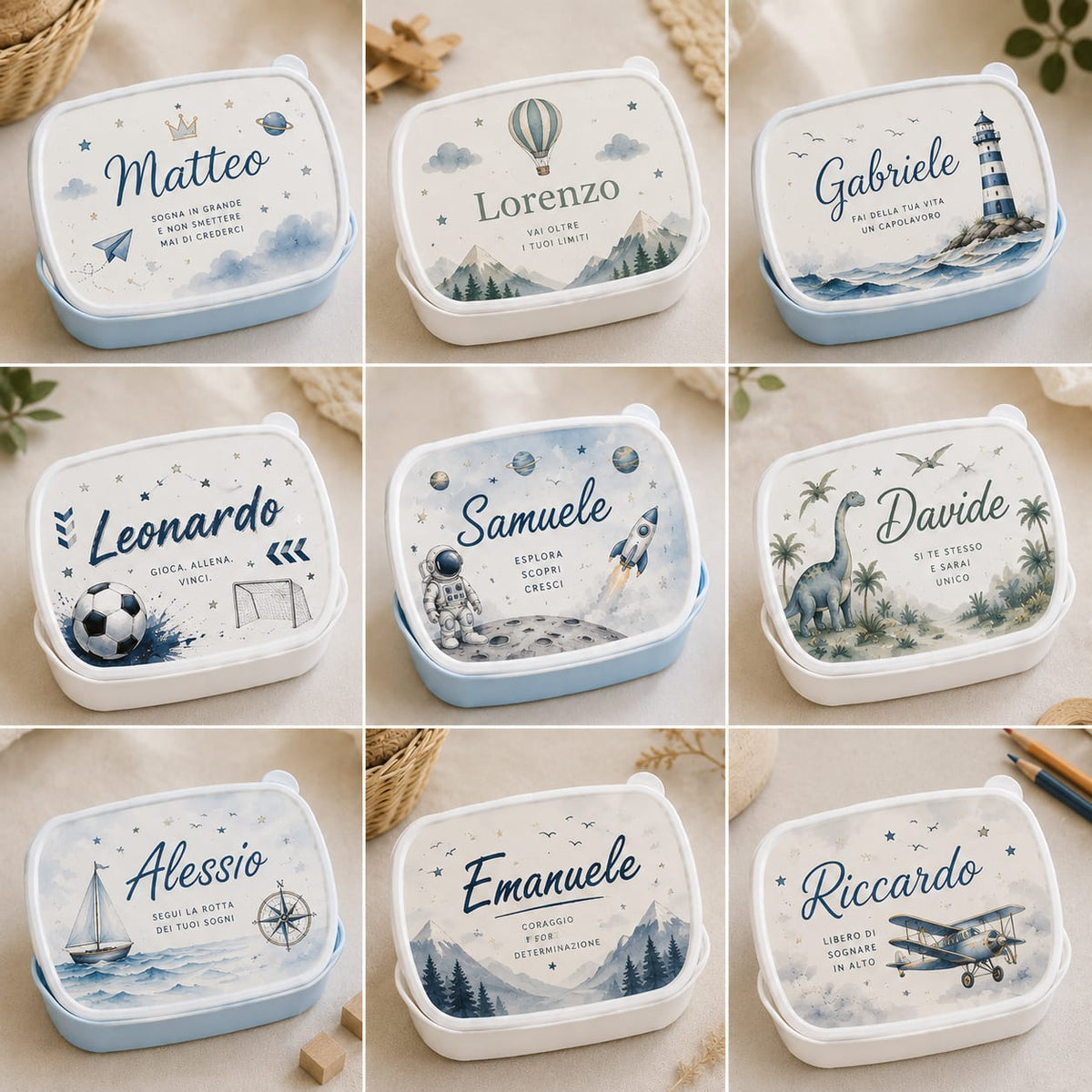 Porta Merenda Personalizzato con Foto e Nome – Il Compagno Perfetto per la Scuola
