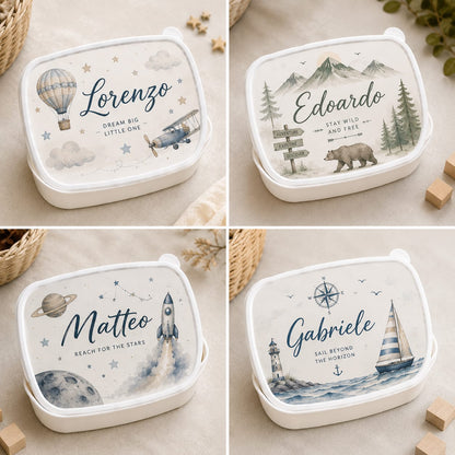 Porta Merenda Personalizzato con Foto e Nome – Il Compagno Perfetto per la Scuola
