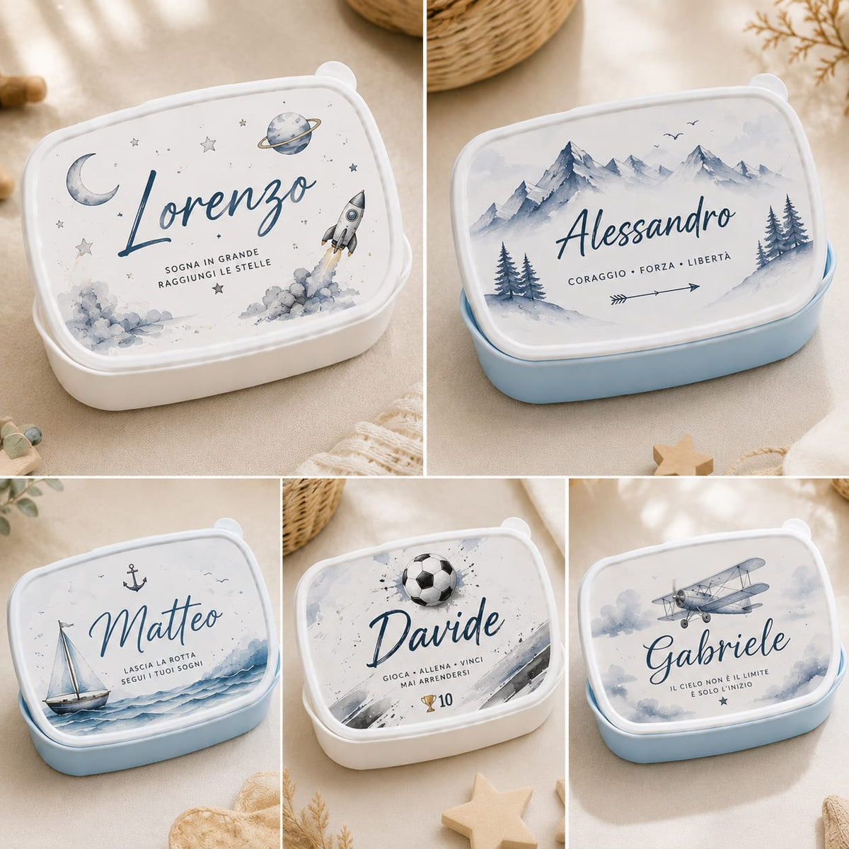 Porta Merenda Personalizzato con Foto e Nome – Il Compagno Perfetto per la Scuola