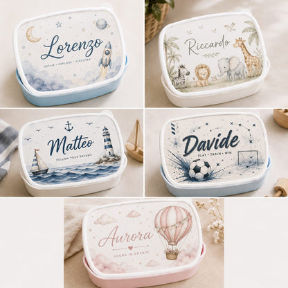 Porta Merenda Personalizzato con Foto e Nome – Il Compagno Perfetto per la Scuola