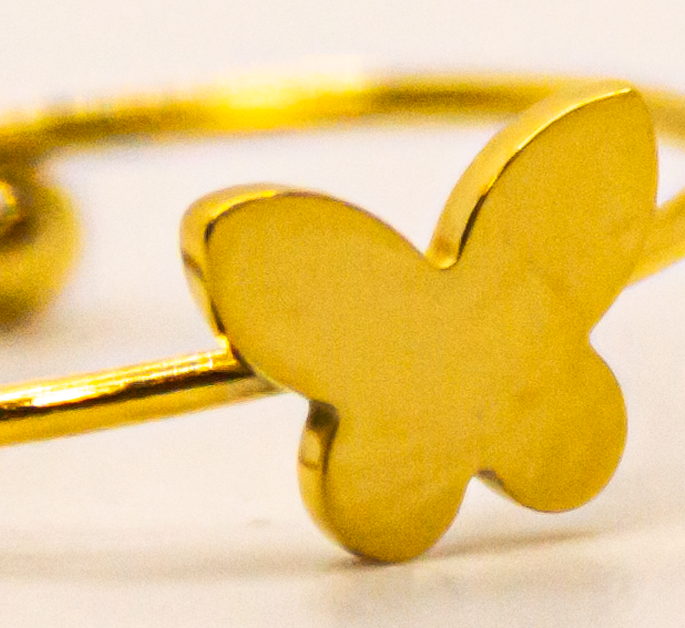 Anello Farfalla in acciaio 316L regolabile – silver o gold – ipoallergenico, in promozione