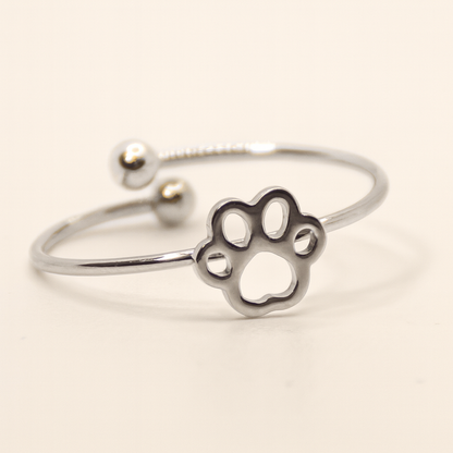 Creatrice di Sogni – Anello “Zampetta” in Acciaio 316L regolabile, anallergico e non annerisce – Gold o Silver | In promozione