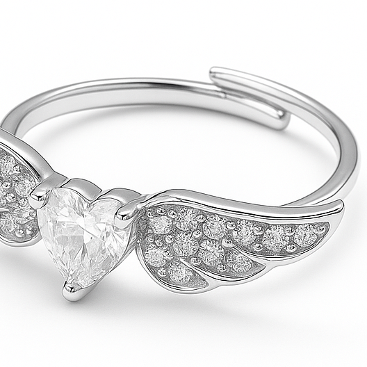 Creatrice di Sogni – Anello “Ali del Cuore” – Regolabile - Offerta Speciale