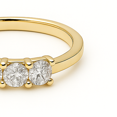 Creatrice di Sogni – Anello Luce Infinita 5 Zirconi – Regolabile - Offerta Speciale