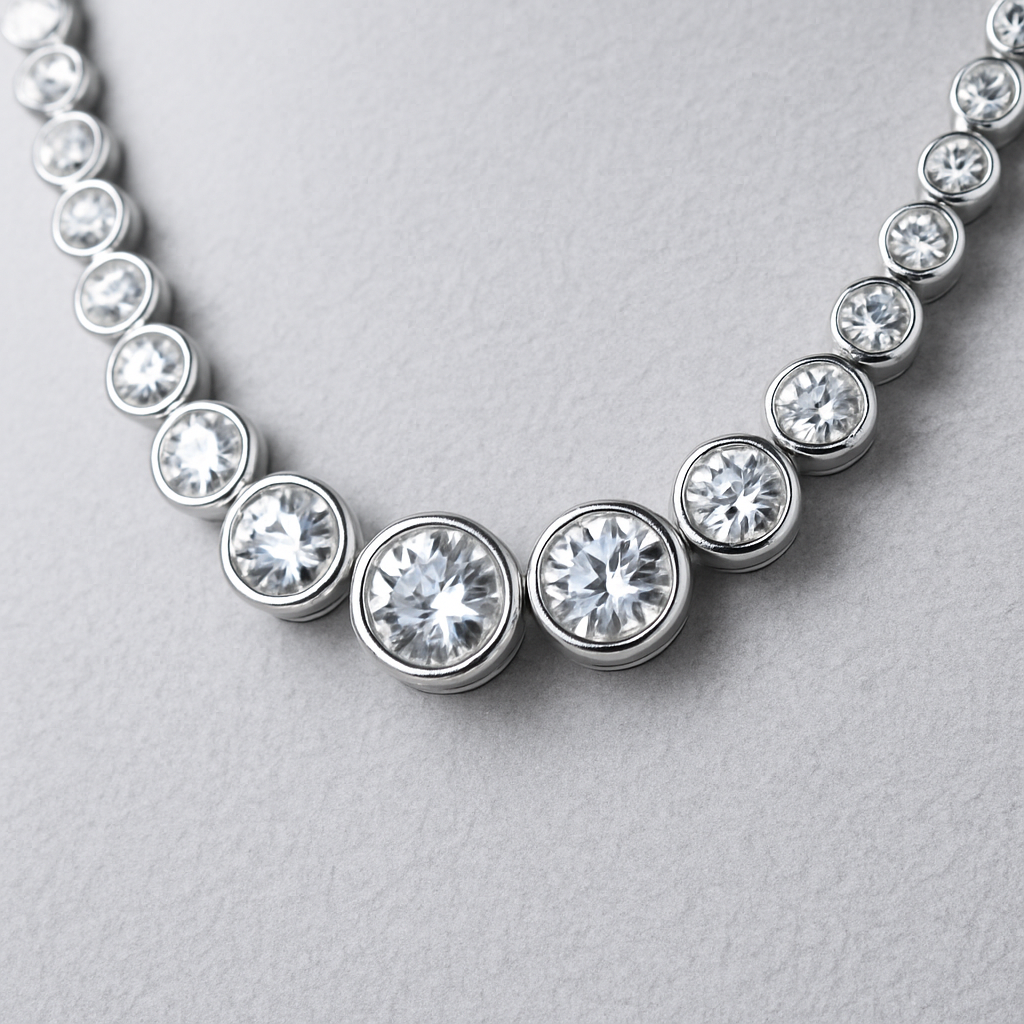 Creatrice di Sogni – Collana “Aurelia” in Acciaio 316L, zirconi incastonati a castone – Gold o Silver | In promozione