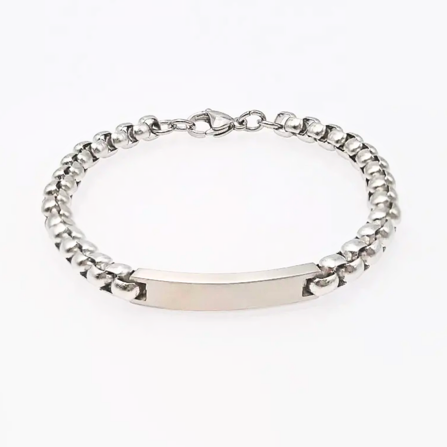 Bracciale a Catena Cubana con Banda Personalizzabile – Stile e Carattere