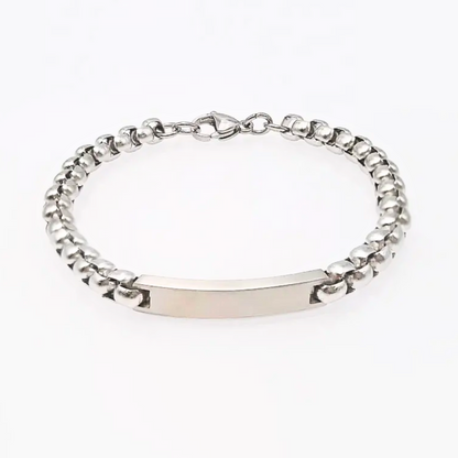 Bracciale a Catena Cubana con Banda Personalizzabile – Stile e Carattere