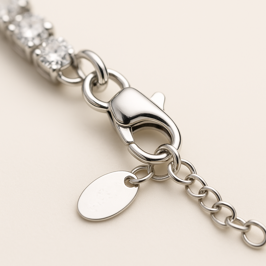 Creatrice di Sogni – Bracciale Tennis “Aurora” 3 mm in Acciaio 316L, anallergico e non annerisce – Silver o Gold | In promozione