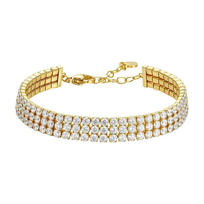 Creatrice di Sogni – Bracciale Tennis “Gioia” a tre file in Acciaio 316L, anallergico e non annerisce | In promozione