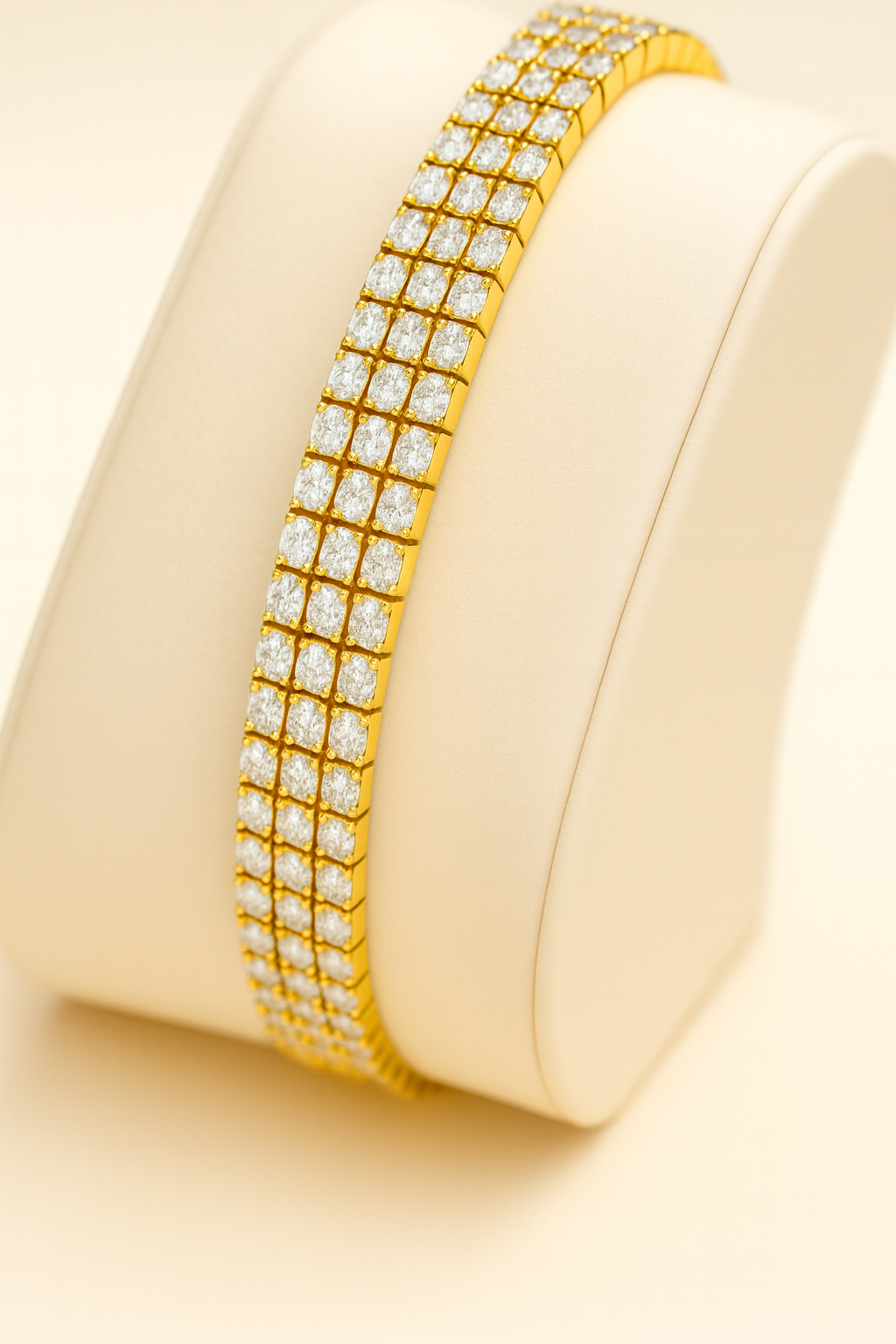 Creatrice di Sogni – Bracciale Tennis “Gioia” a tre file in Acciaio 316L, anallergico e non annerisce | In promozione