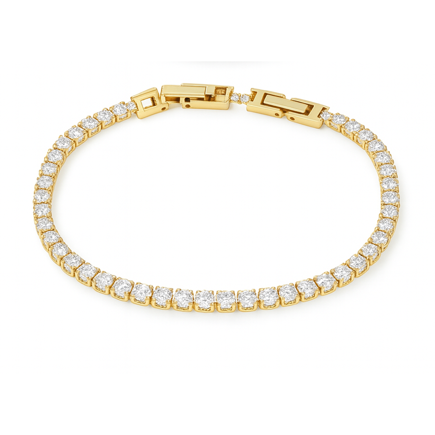 Creatrice di Sogni – Bracciale Tennis “Riflesso” 4 mm in Acciaio 316L, anallergico e non annerisce – Gold o Silver | In promozione