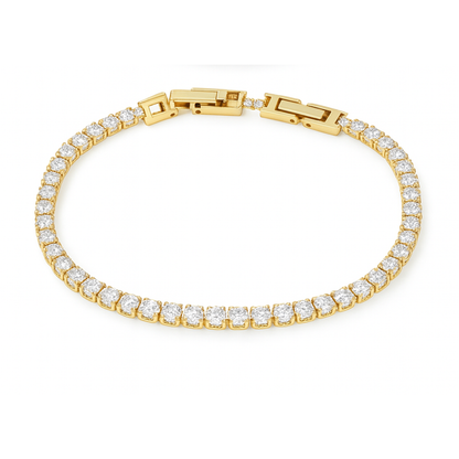 Creatrice di Sogni – Bracciale Tennis “Riflesso” 4 mm in Acciaio 316L, anallergico e non annerisce – Gold o Silver | In promozione