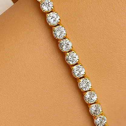 Creatrice di Sogni – Bracciale Tennis “Riflesso” 4 mm in Acciaio 316L, anallergico e non annerisce – Gold o Silver | In promozione