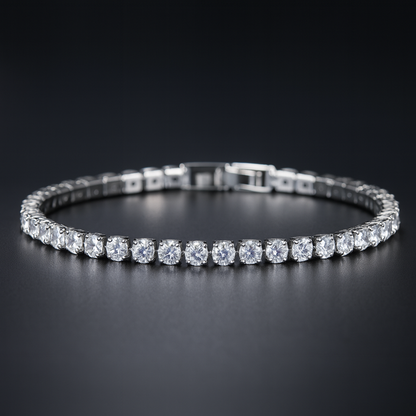 Creatrice di Sogni – Bracciale Tennis “Riflesso” 4 mm in Acciaio 316L, anallergico e non annerisce – Gold o Silver | In promozione