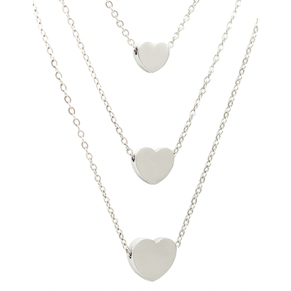 Creatrice di Sogni – Collana “Tre Cuori” in Acciaio 316L, anallergica e non annerisce – Gold o Silver | In promozione