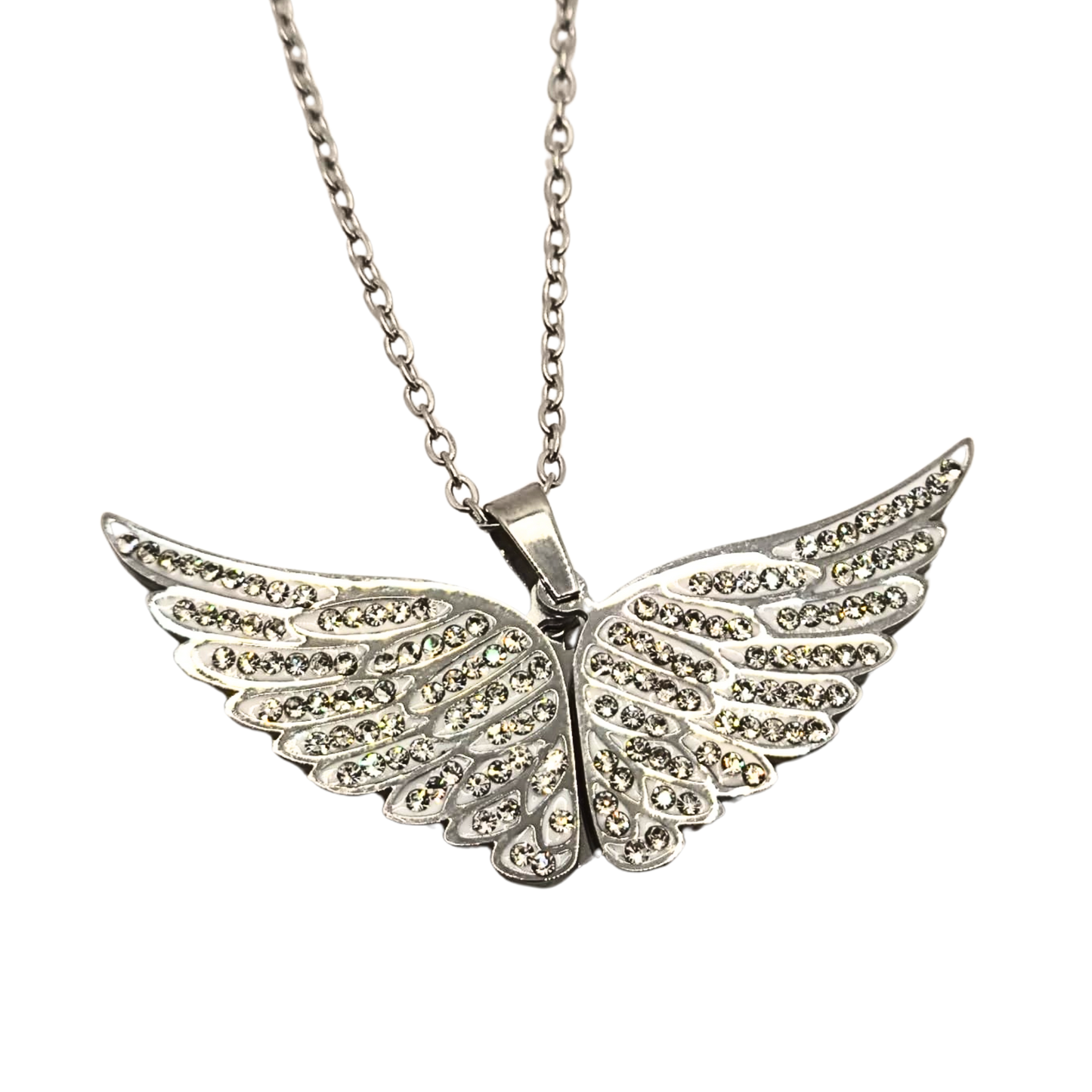 Collana Angelo Custode – Cuore con Ali Aperte Personalizzabile