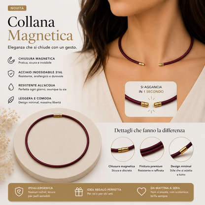 Collana creatricedisogni “Aura Magnetica” – Collana Colorata con Chiusura Magnetica