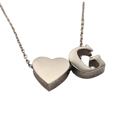 Collana con Doppio Ciondolo – Cuore e Lettere Personalizzate