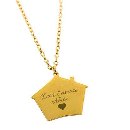 Collana Casa Personalizzabile – Simbolo di Famiglia e Calore