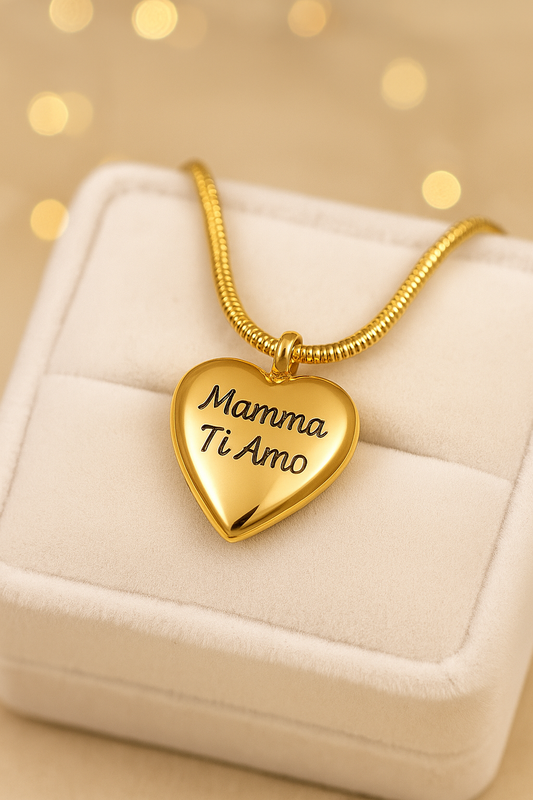 Collana “Custode d’Amore” – Cuore Argento con Incisione Personalizzata