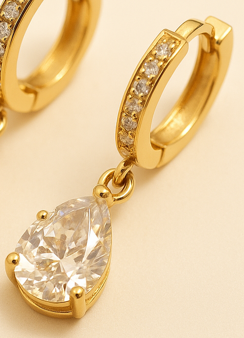 Creatrice di Sogni – Goccia di Stella – Orecchini Gold & Silver in Offerta