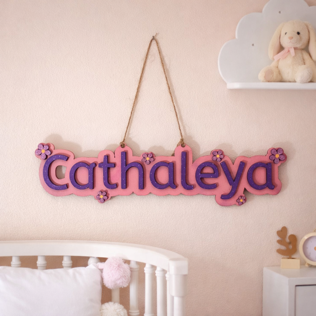 Nome Personalizzato Cameretta – Decorazione in Legno