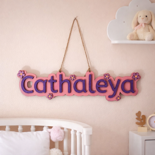 Nome Personalizzato Cameretta – Decorazione in Legno