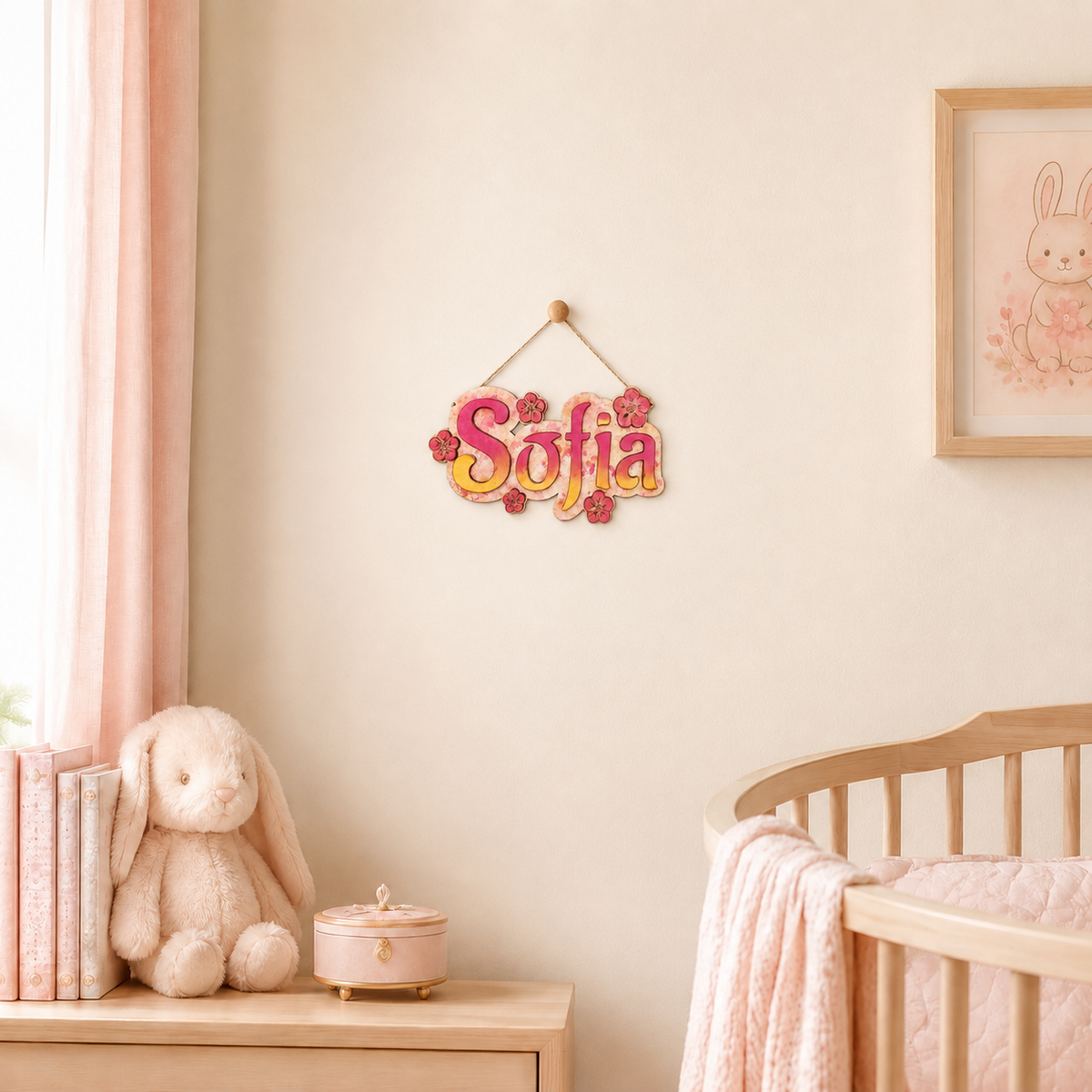 Nome Personalizzato Cameretta – Decorazione in Legno