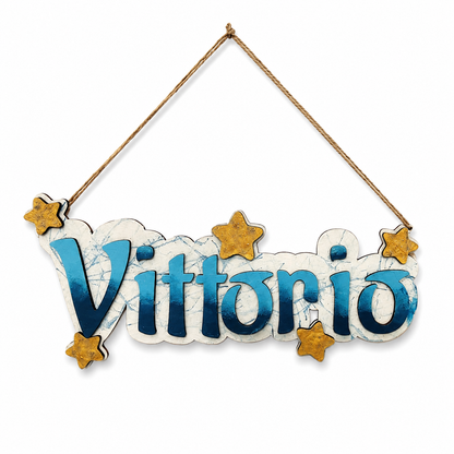 Nome Personalizzato Cameretta – Decorazione in Legno