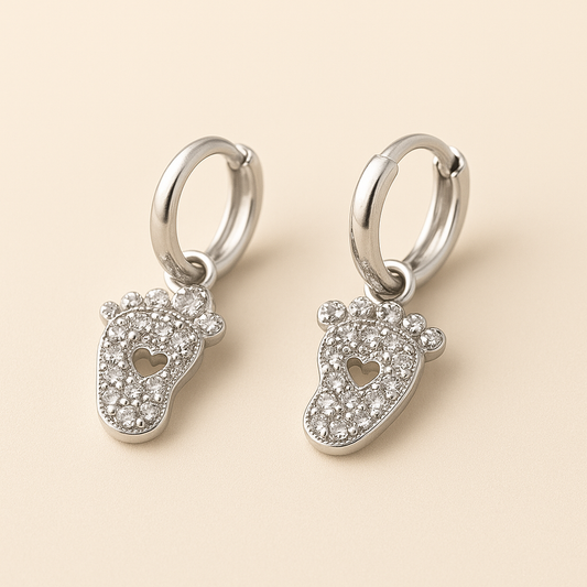 Creatrice di Sogni – Orecchini Baby Steps  | Gold & Silver | Offerta Speciale Oggi!