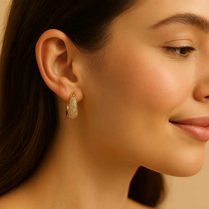 Creatrice di Sogni – Orecchini “Luce Divina” -  Cerchi Pavé Gold/Silver – Super Promo Oggi!