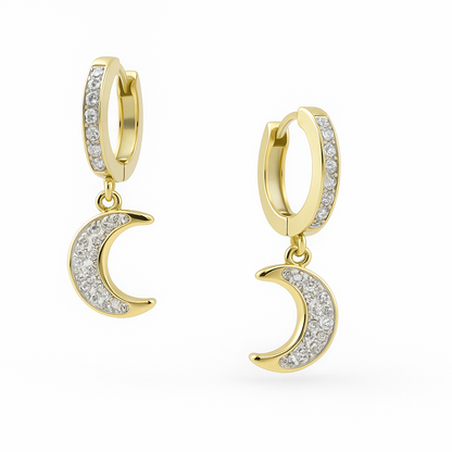 Creatrice di Sogni – Orecchini Luna  Brillante – OFFERTA LIMITATA